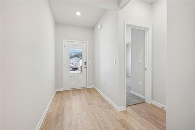 1539 High Falls Ln, Grayson, GA 30017 - entryway with light wood-style flooring and recessed lighting
