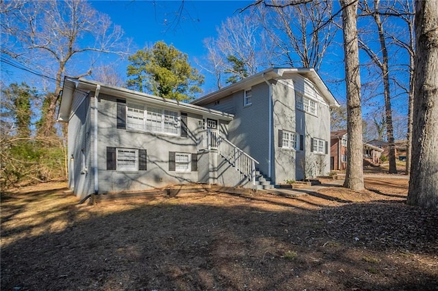 view of rear view of property