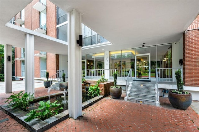 view of patio with covered porch