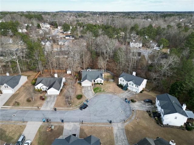 aerial view featuring a residential view