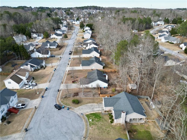 aerial view featuring a residential view