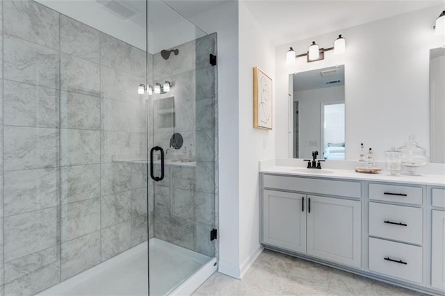 6121 Wayburn St, Tucker, GA 30084 - bathroom with a shower stall and vanity