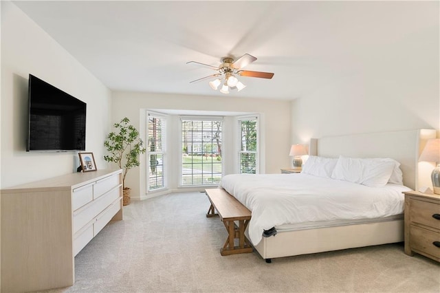 4086 Norton Pl SE, Smyrna, GA 30082 - bedroom with access to outside, light carpet, and a ceiling fan