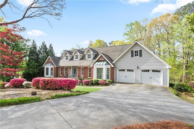 4086 Norton Pl SE, Smyrna, GA 30082 - view of front facade with concrete driveway, brick siding, and an attached garage