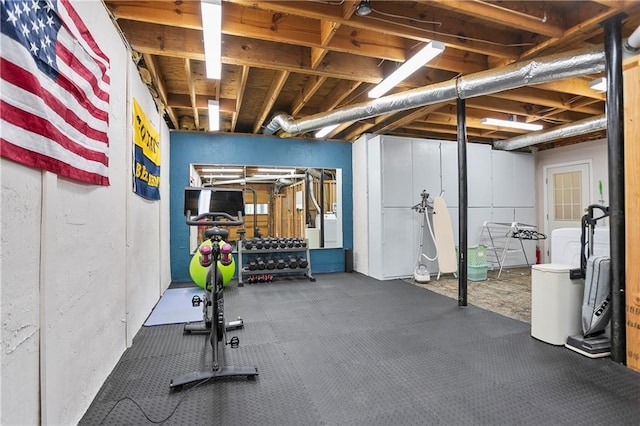 4086 Norton Pl SE, Smyrna, GA 30082 - workout area featuring washer / dryer