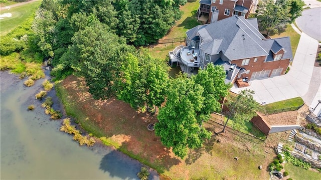 652 Pathview Ct, Dacula, GA 30019 - view from above of property with a nearby body of water