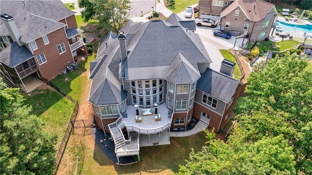 652 Pathview Ct, Dacula, GA 30019 - aerial view of property and surrounding area featuring a pool