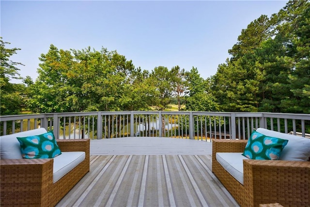 652 Pathview Ct, Dacula, GA 30019 - deck with view of wooded area