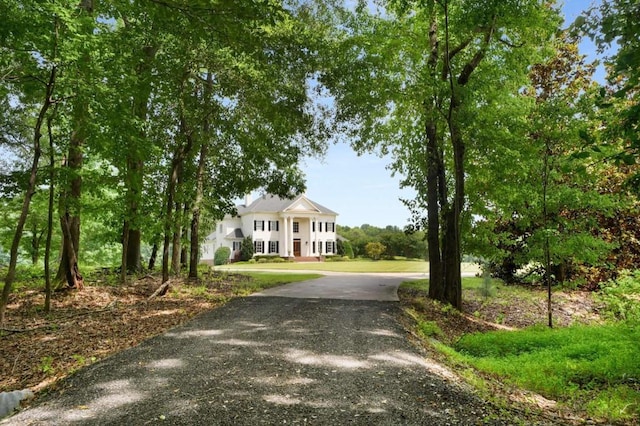 view of neoclassical / greek revival house