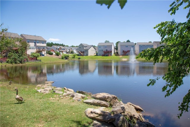 view of water feature