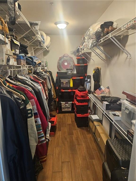 3777 Peachtree Rd NE Unit 412, Brookhaven, GA 30319 - walk in closet featuring dark wood finished floors