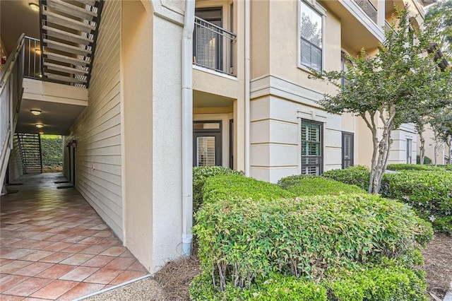 view of home's exterior featuring stucco siding