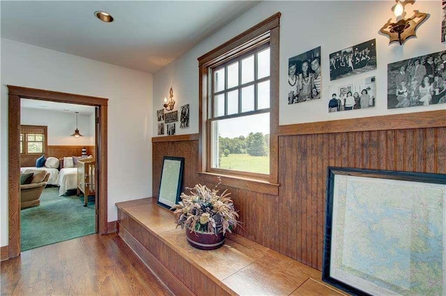 6302 J F Jay Rd, Gainesville, GA 30506 - hallway featuring wood finished floors