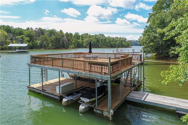 6302 J F Jay Rd, Gainesville, GA 30506 - dock area with a water view and a wooded view