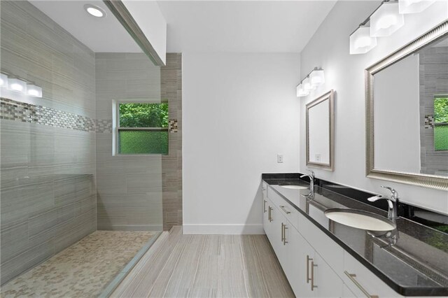 482 Pearl Cove Ct, Atlanta, GA 30350 - full bathroom featuring toilet, tile patterned floors, shower / bathtub combination, vanity, and baseboards