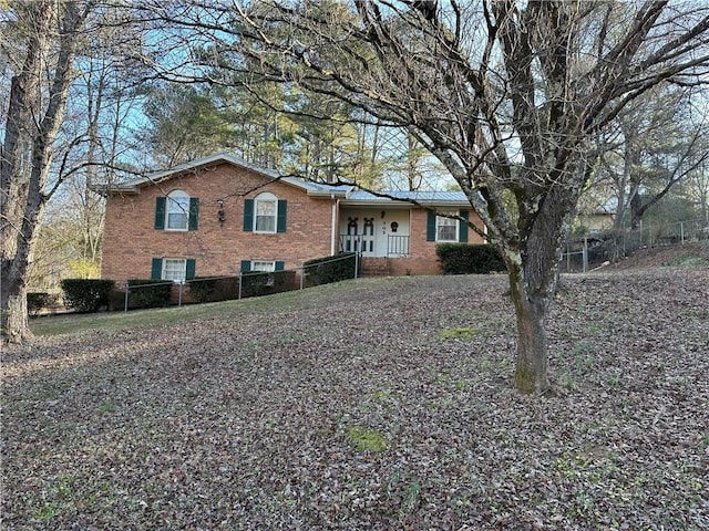 view of front of home