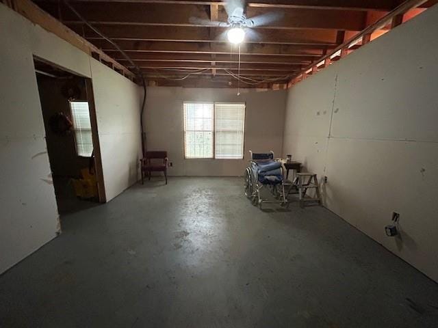 view of basement