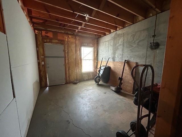 view of basement