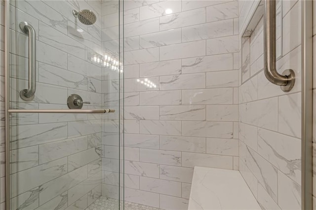 bathroom with walk in shower