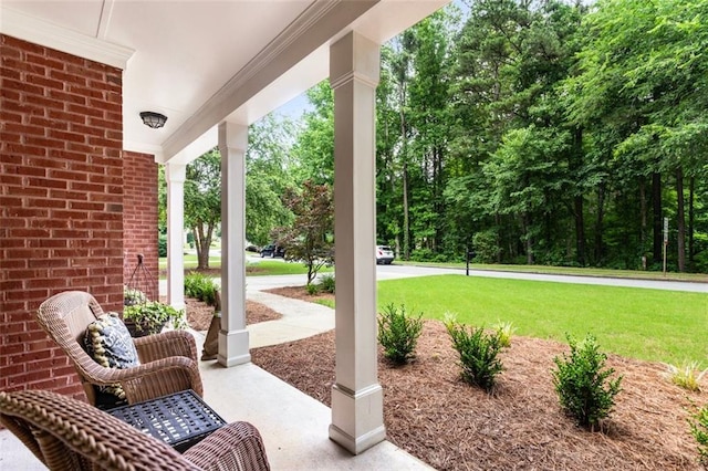 4401 Madison Woods Dr NW, Marietta, GA 30064 - covered porch featuring a yard