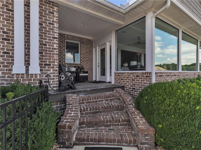 702 Cash Rd NE, Calhoun, GA 30701 - property entrance with brick siding and covered porch