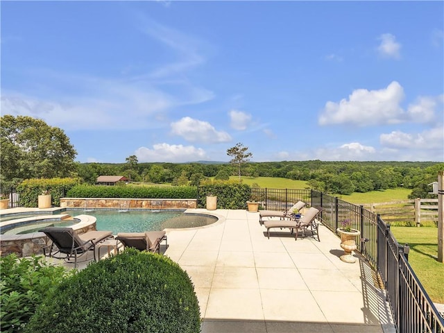 702 Cash Rd NE, Calhoun, GA 30701 - view of pool with a patio area and a pool with connected hot tub
