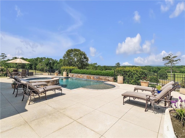 702 Cash Rd NE, Calhoun, GA 30701 - view of pool featuring a patio area and a pool with connected hot tub