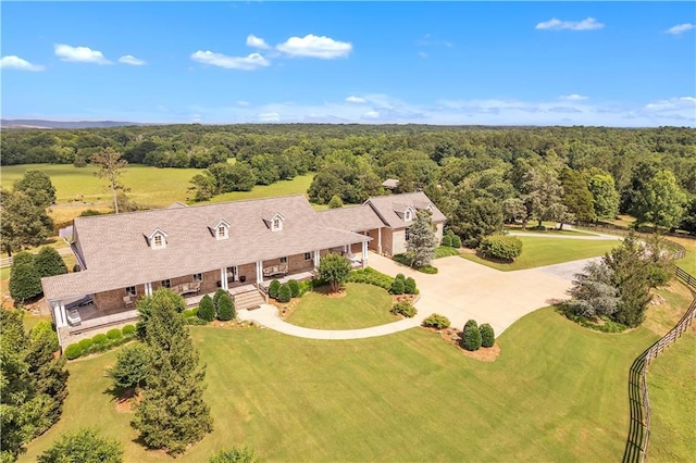 702 Cash Rd NE, Calhoun, GA 30701 - aerial view of property and surrounding area with a heavily wooded area