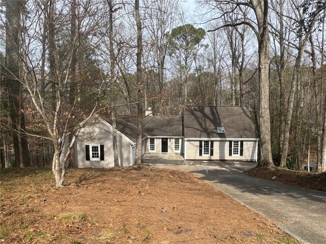 view of ranch-style home