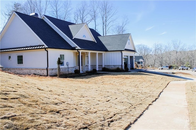 view of side of property