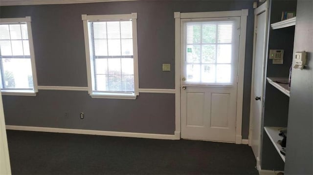 doorway to outside with plenty of natural light