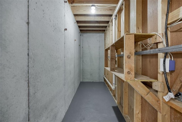 view of storage area