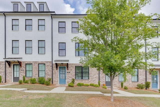 multi unit property with brick siding