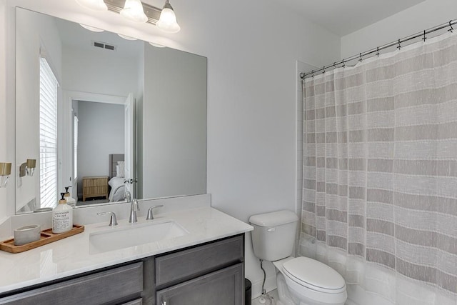1117 Larkin Dr, Buford, GA 30518 - full bath with vanity, toilet, and a shower with curtain
