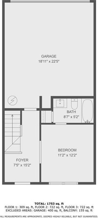 1117 Larkin Dr, Buford, GA 30518 - property floor plan