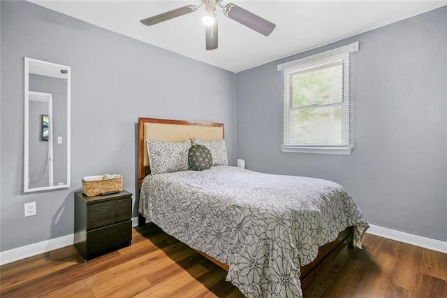 210 Estoria St SE, Atlanta, GA 30316 - bedroom featuring wood finished floors, baseboards, and a ceiling fan