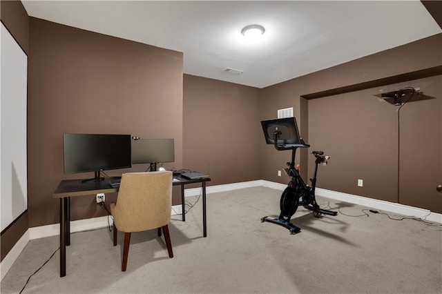 1105 Sterling Brooke Dr, Alpharetta, GA 30022 - office area featuring light carpet and baseboards