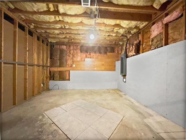 view of basement