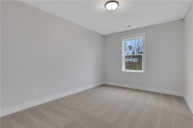 view of carpeted empty room