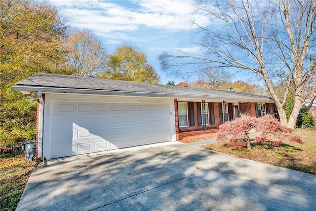 ranch-style house with a garage