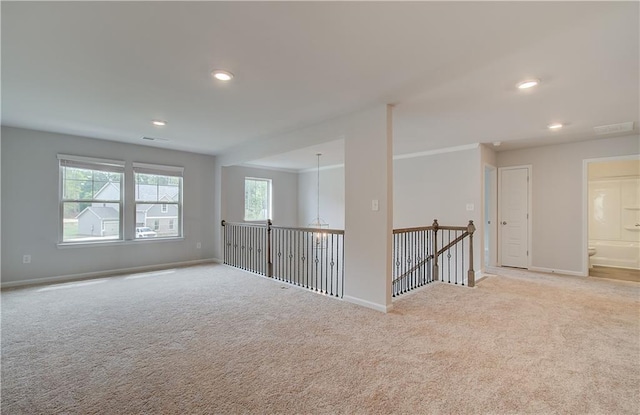0 Cooper Cv E, Fayetteville, GA 30215 - carpeted empty room featuring baseboards, recessed lighting, and ornamental molding