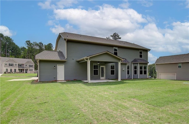 0 Cooper Cv E, Fayetteville, GA 30215 - back of property with a patio, ceiling fan, and a yard