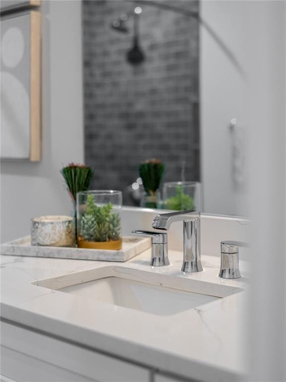 room details with vanity
