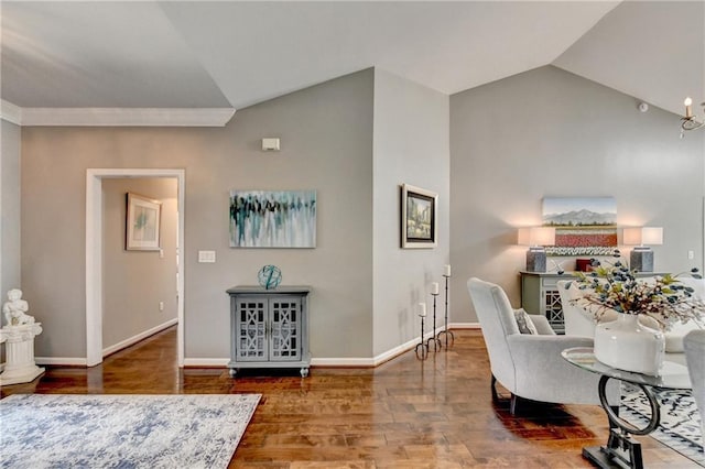 510 Elgaen Ct, Roswell, GA 30075 - living room with vaulted ceiling and wood finished floors