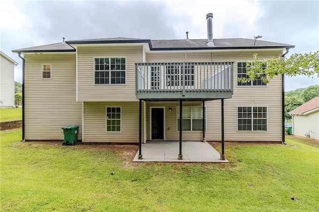 6118 Arbor Links Rd, Lithonia, GA 30058 - back of property with a patio area, a lawn, and a deck