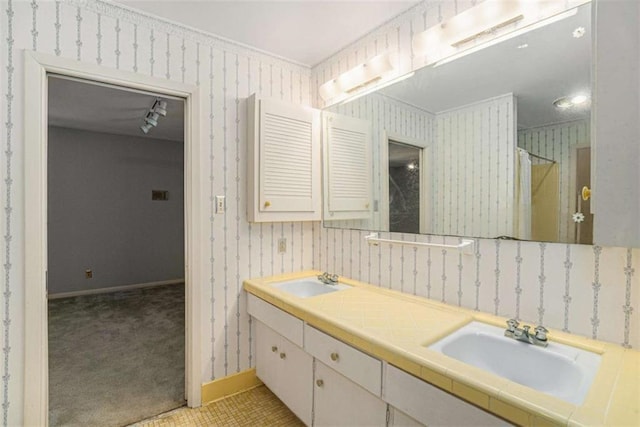 bathroom with vanity