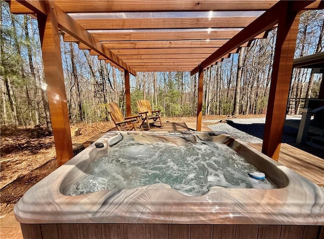 exterior view of a jacuzzi