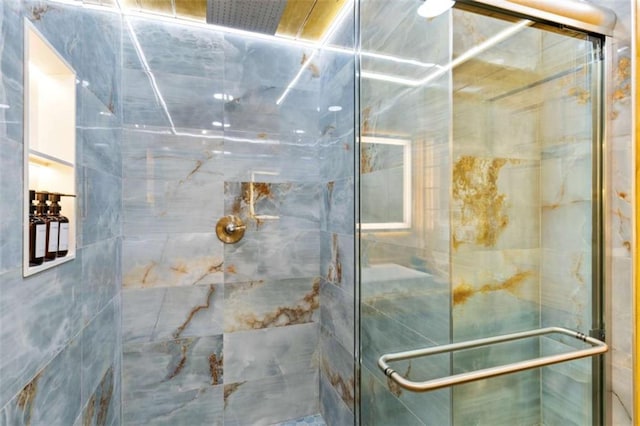 full bath with a stall shower