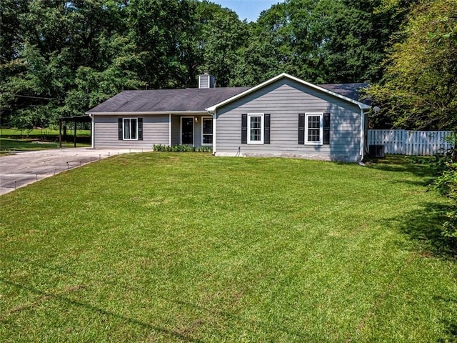 30 Court S, Ellenwood, GA 30294 - ranch-style house featuring driveway and a chimney