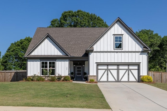 259 Dunagan Ct, Winder, GA 30680 - modern farmhouse with a shingled roof, driveway, and board and batten siding
